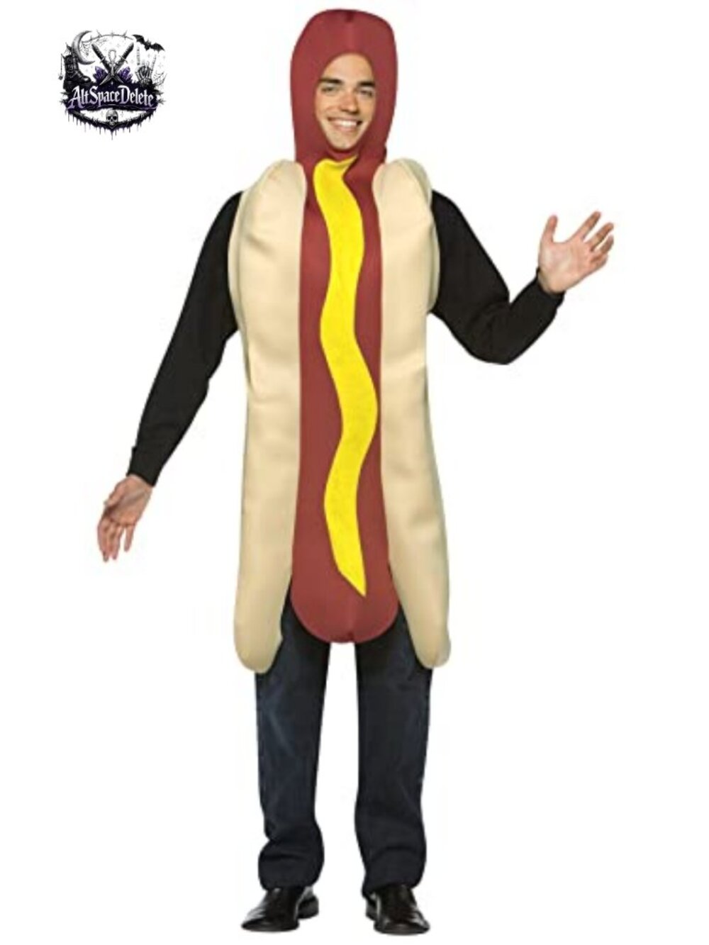 Rasta Imposta Lightweight Hot Dog One-Piece Tunic Adult Halloween Costume